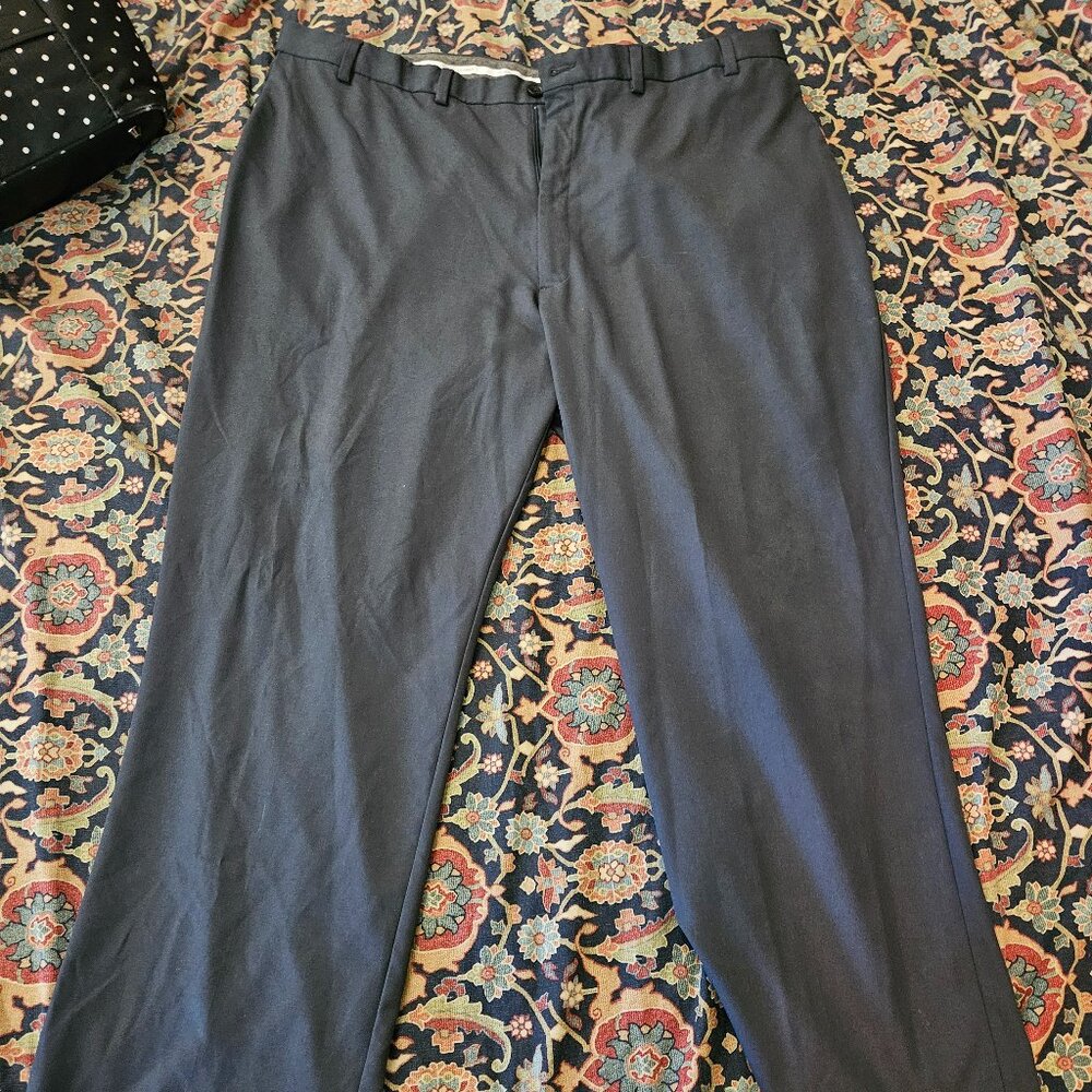 Haggar Men's Pants Slacks Gray 48/32